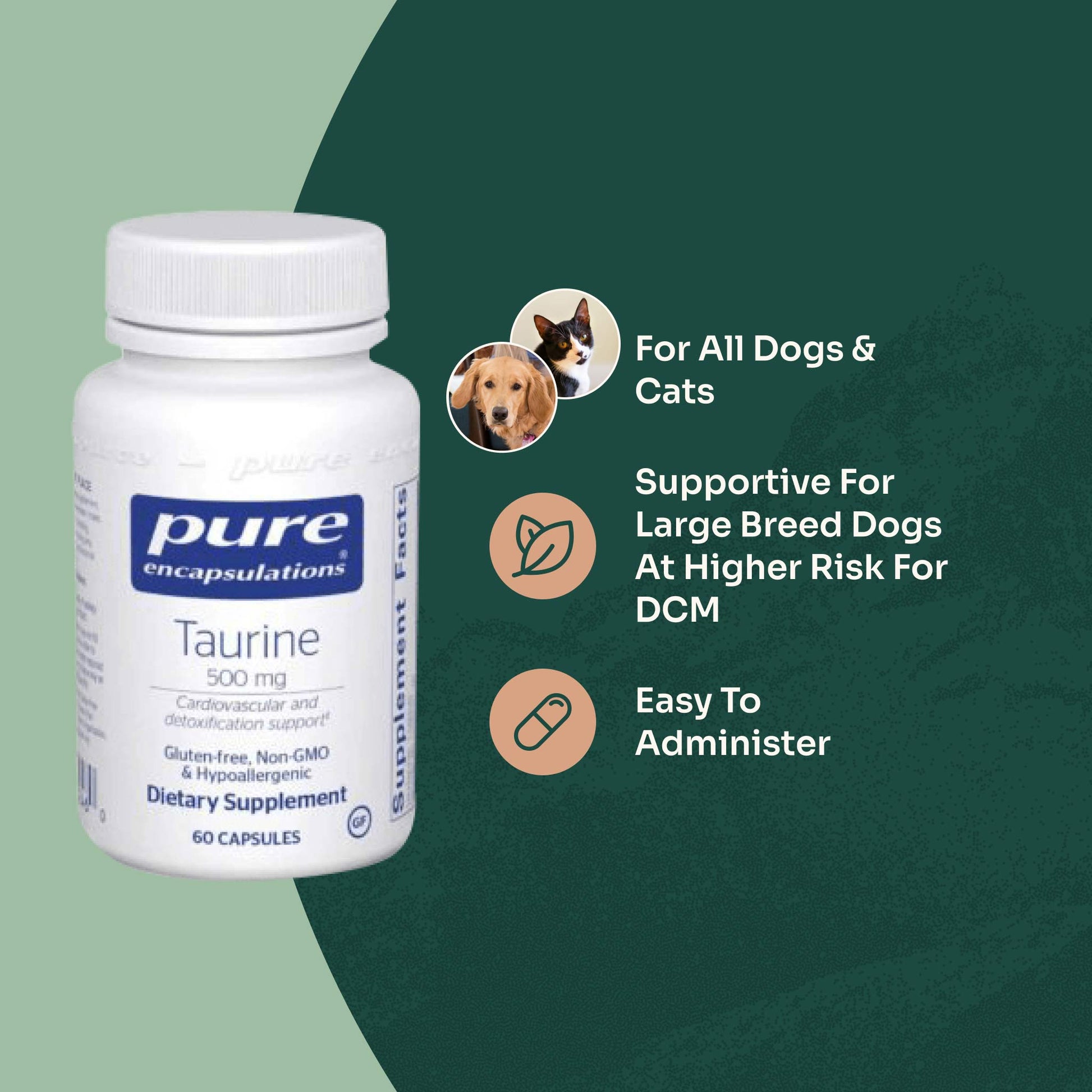 Taurine Supplement for Cats & Dogs - Heart & Eye Health Taurine Supplement for Cats & Dogs - Heart & Eye Health