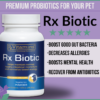 Bottle of Rx Biotic, probiotics for cats and probiotics for dogs